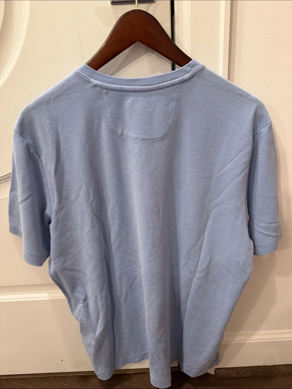 Tommy Bahama Light Blue V-Neck Short Sleeve Shirt